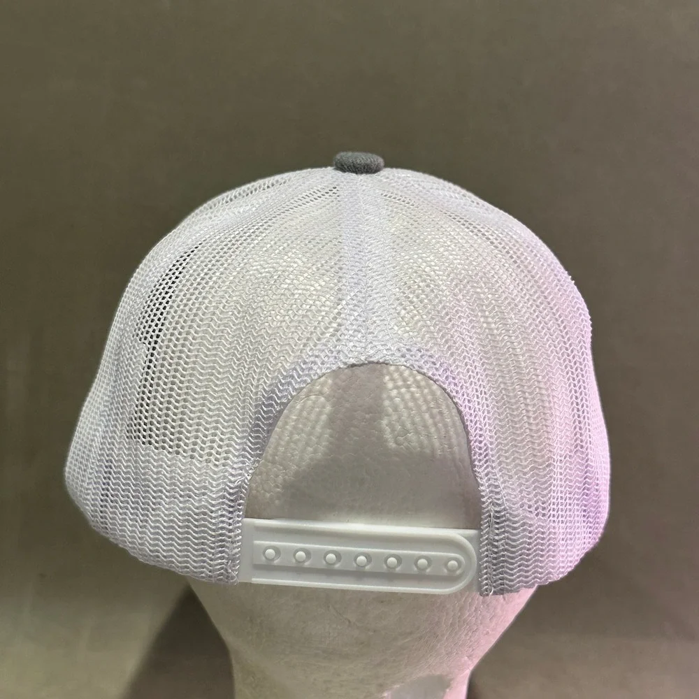 Super Daddio Trucker Hat Gray White Mesh Snapback Retro Video Game‎ Style Cap
